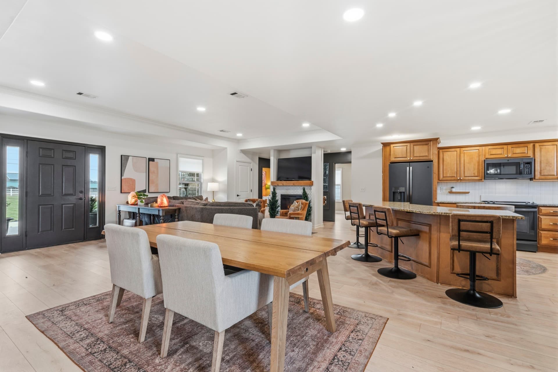 Open concept interior